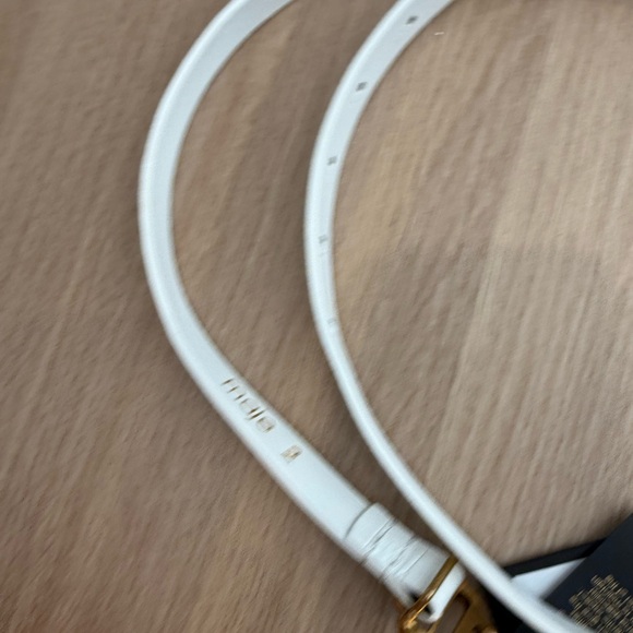 Maje Ivory Belt with Gold-Tone Buckle - Picture 3 of 4